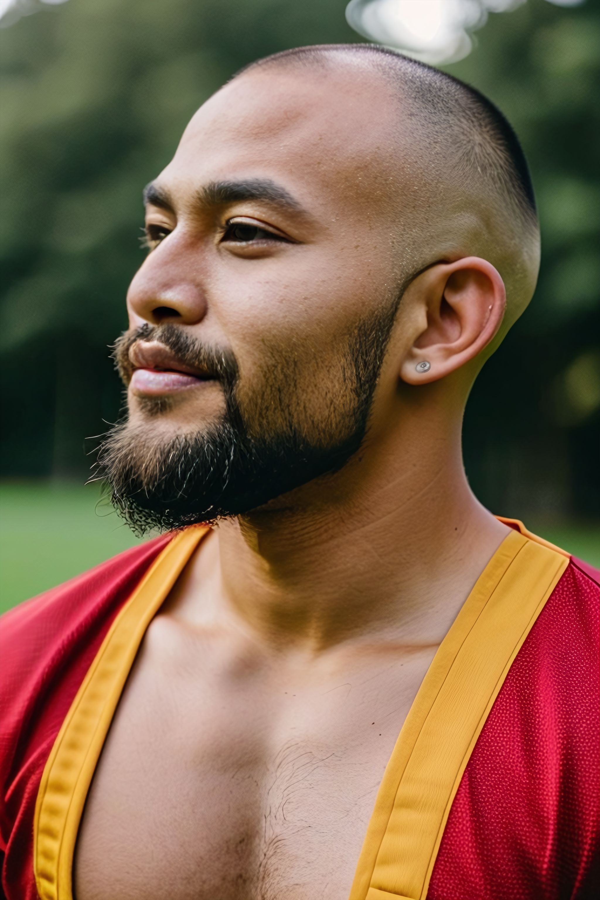 Portrait generated with Stable Diffusion.